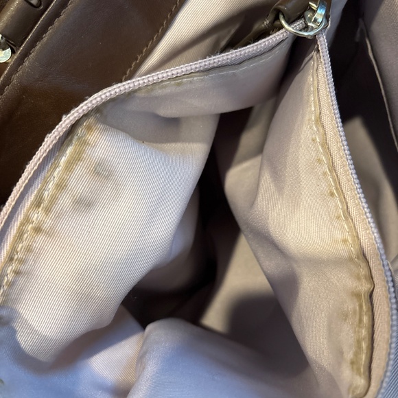 Vintage Coach Signature Tote Bag Light Khaki & Brown - Picture 9 of 10
